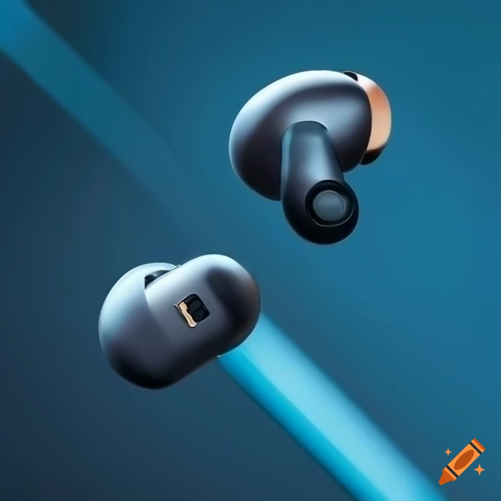 Close-up of Anker P3| earbuds with noise-canceling technology