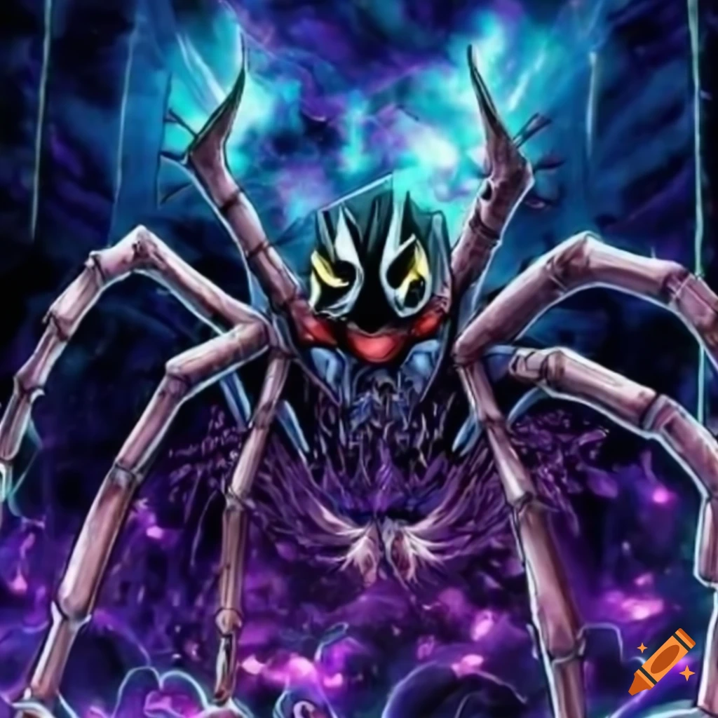 Yu-Gi-Oh card art featuring a cool spider