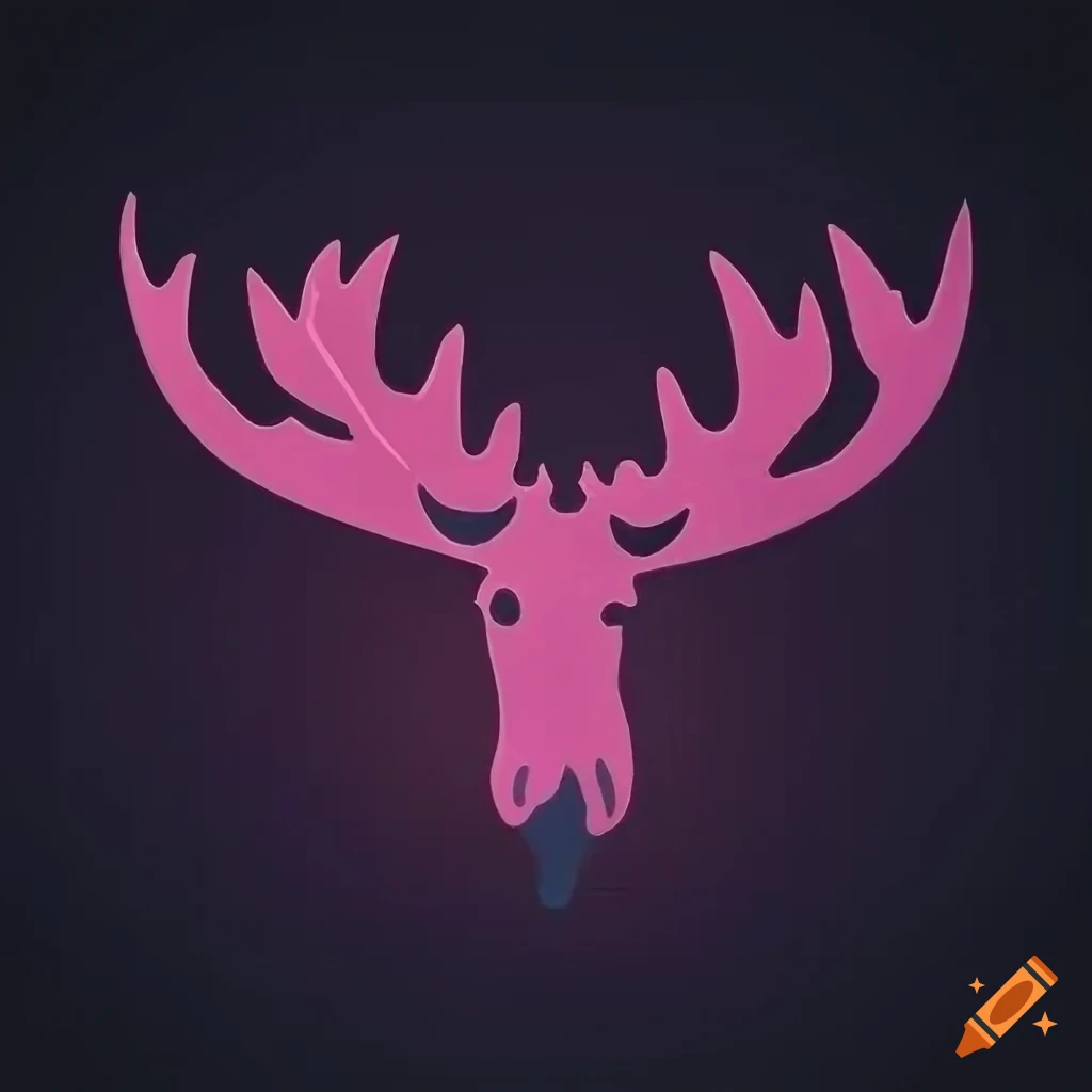 Moose stencil style logo