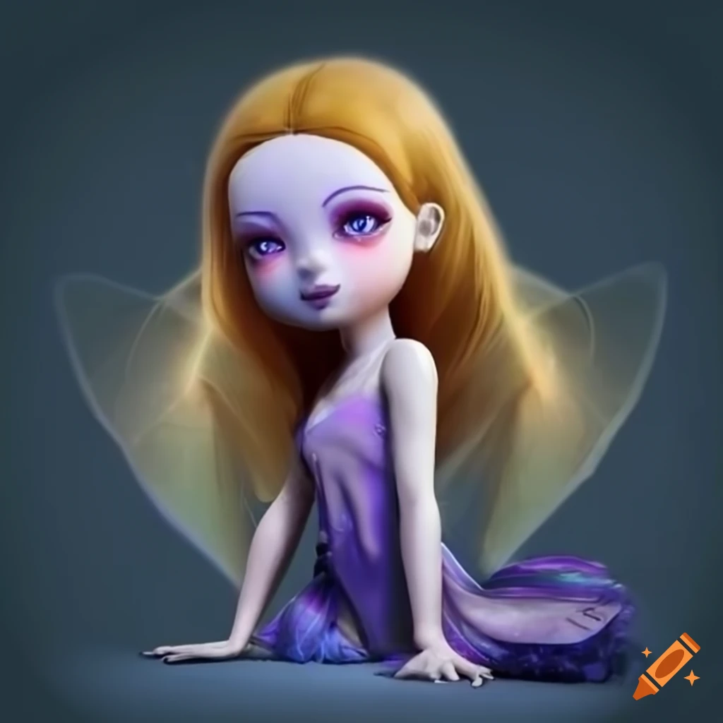 Small anti-fairy in full body view