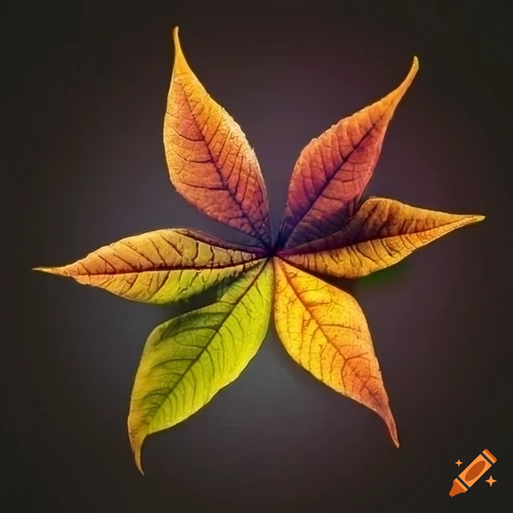 Star-shaped leaves