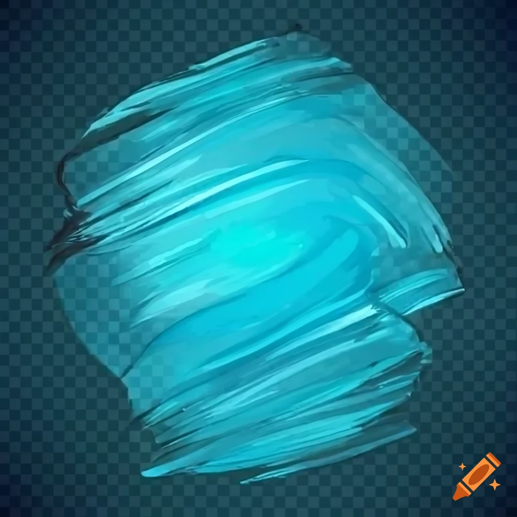 rippling-aqua-blue-lake-in-video-game-style-on-transparent-background