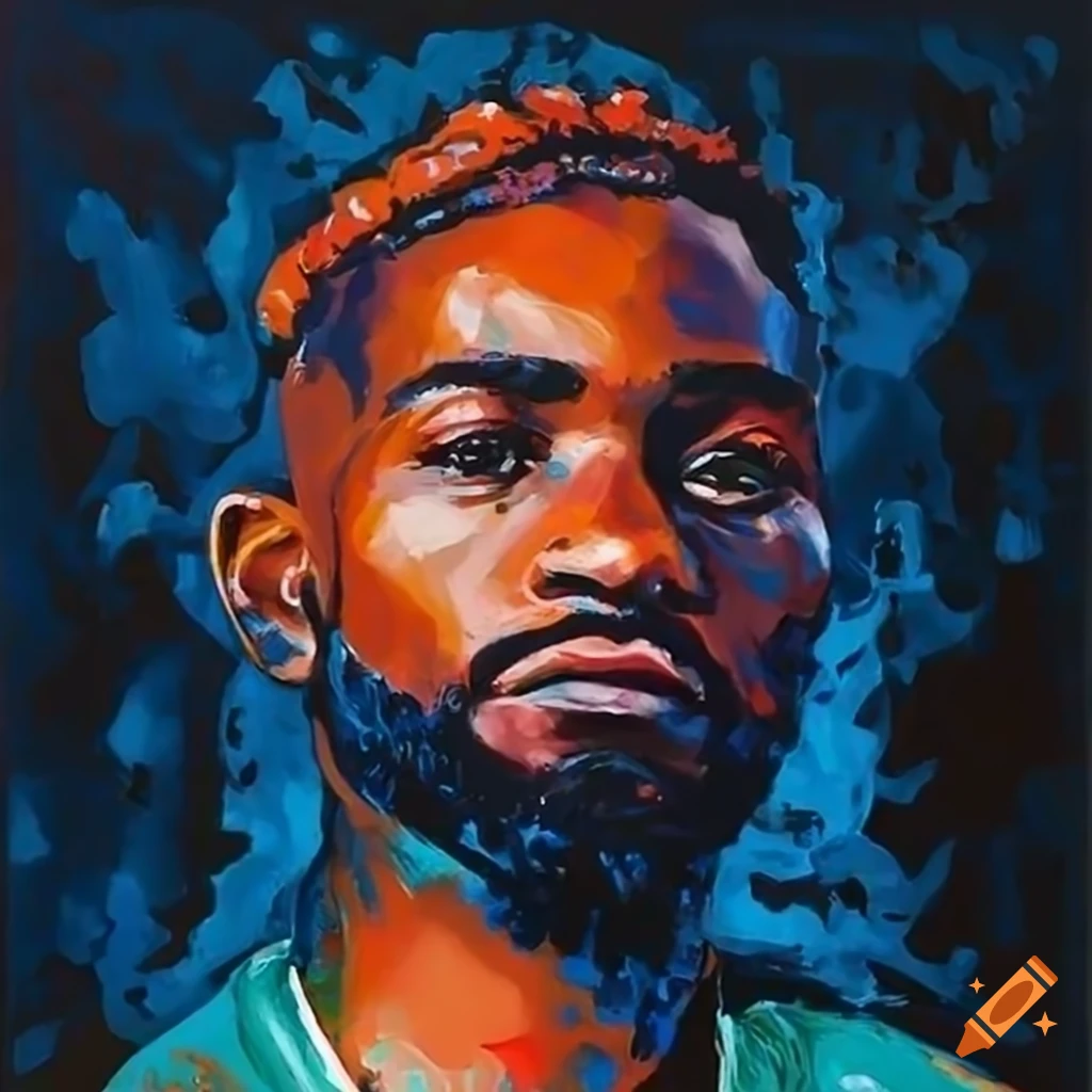 Dave the rapper painting