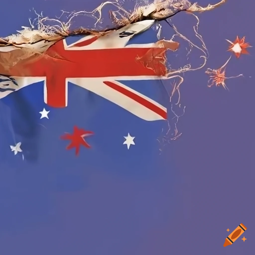 Vibrant Australian flag