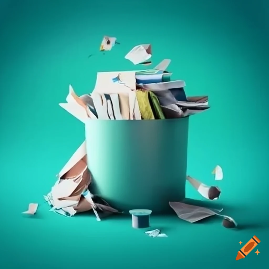 Promotional flyer for paper recycling campaign