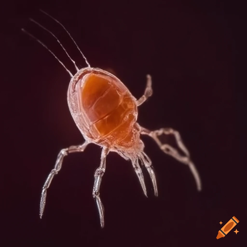 Clear predatory mite