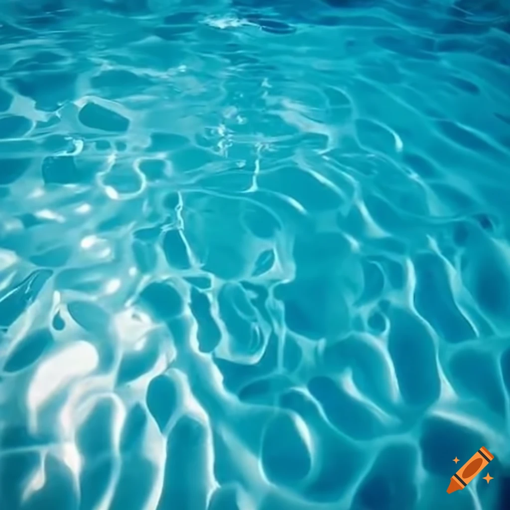 Snow transforming into swimming pool water