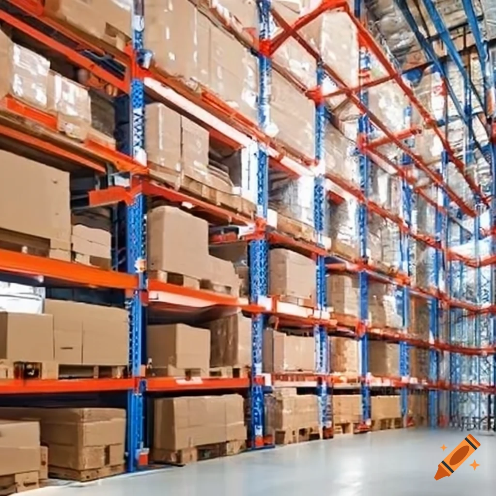 Warehouse pallet racking