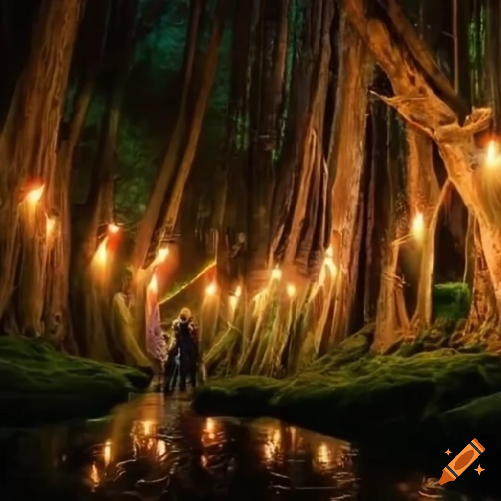 festival of lights in the enchanted forest