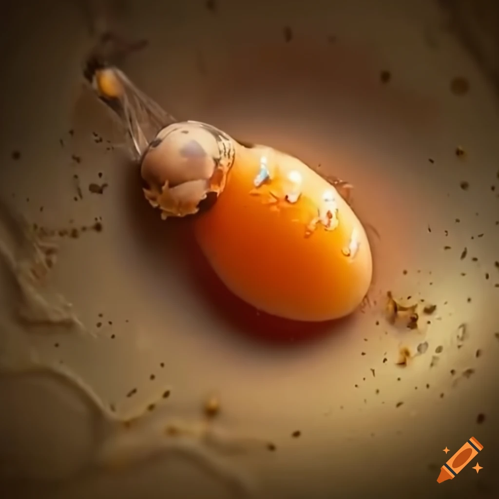 Fascinating insect preparing to lay eggs with oviposition organ visible