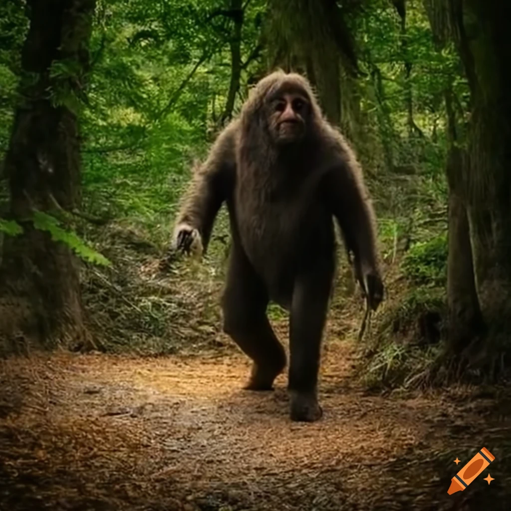 Sasquatch in the wilderness