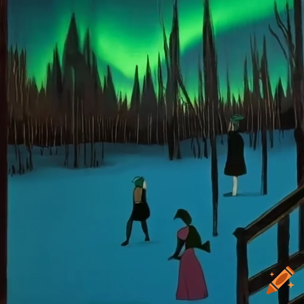 Northern Lights inspired by Georges Barbier