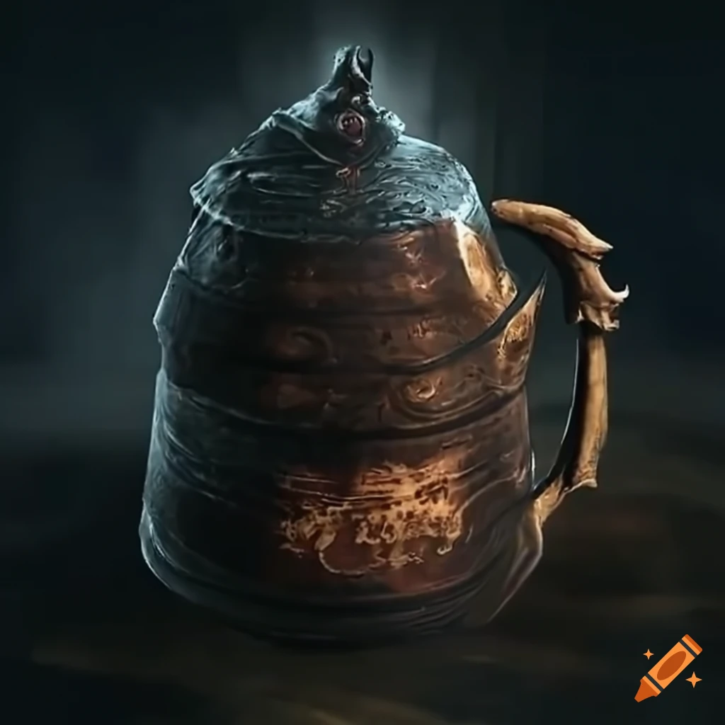 Dark Souls 3 themed chai latte
