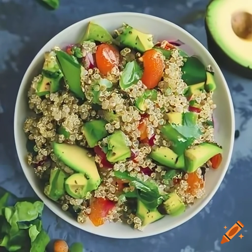Quinoa and avocado salad