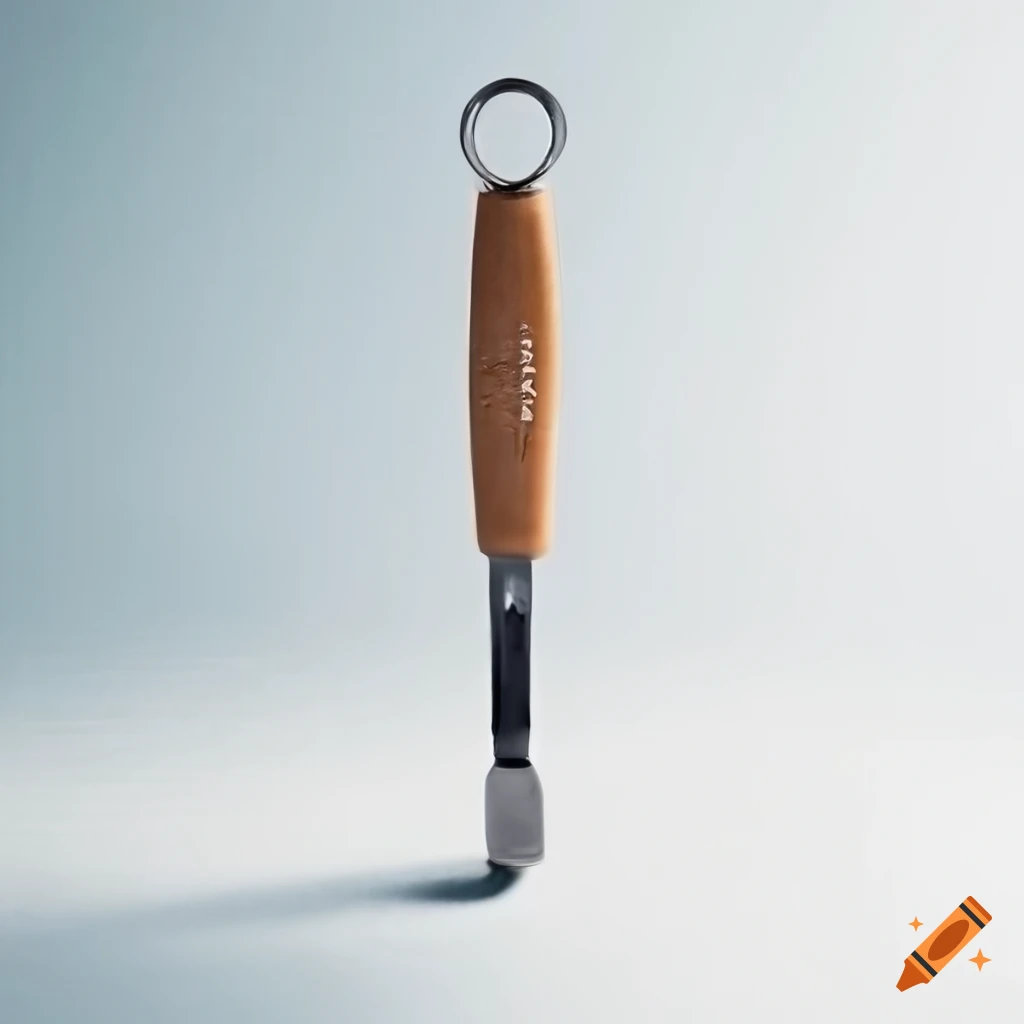 Steel handle measuring 304 mm in height and 5 mm in diameter