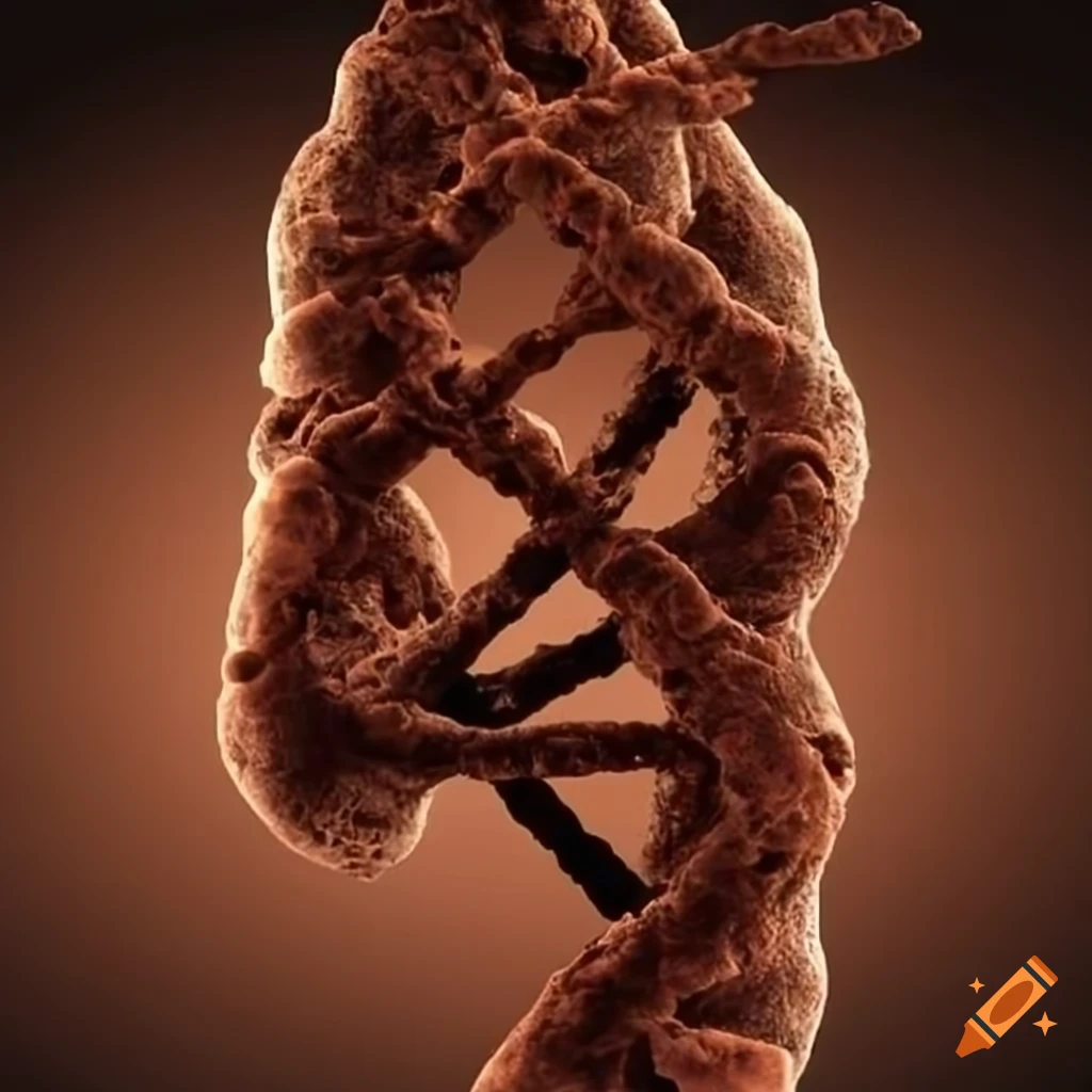 Brown DNA strands