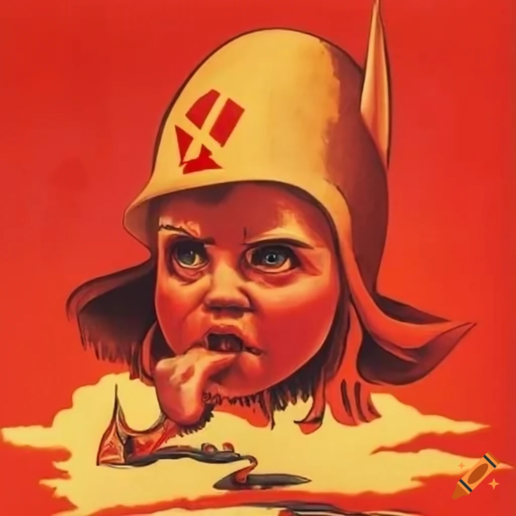 Soviet propaganda depiction of a little devil
