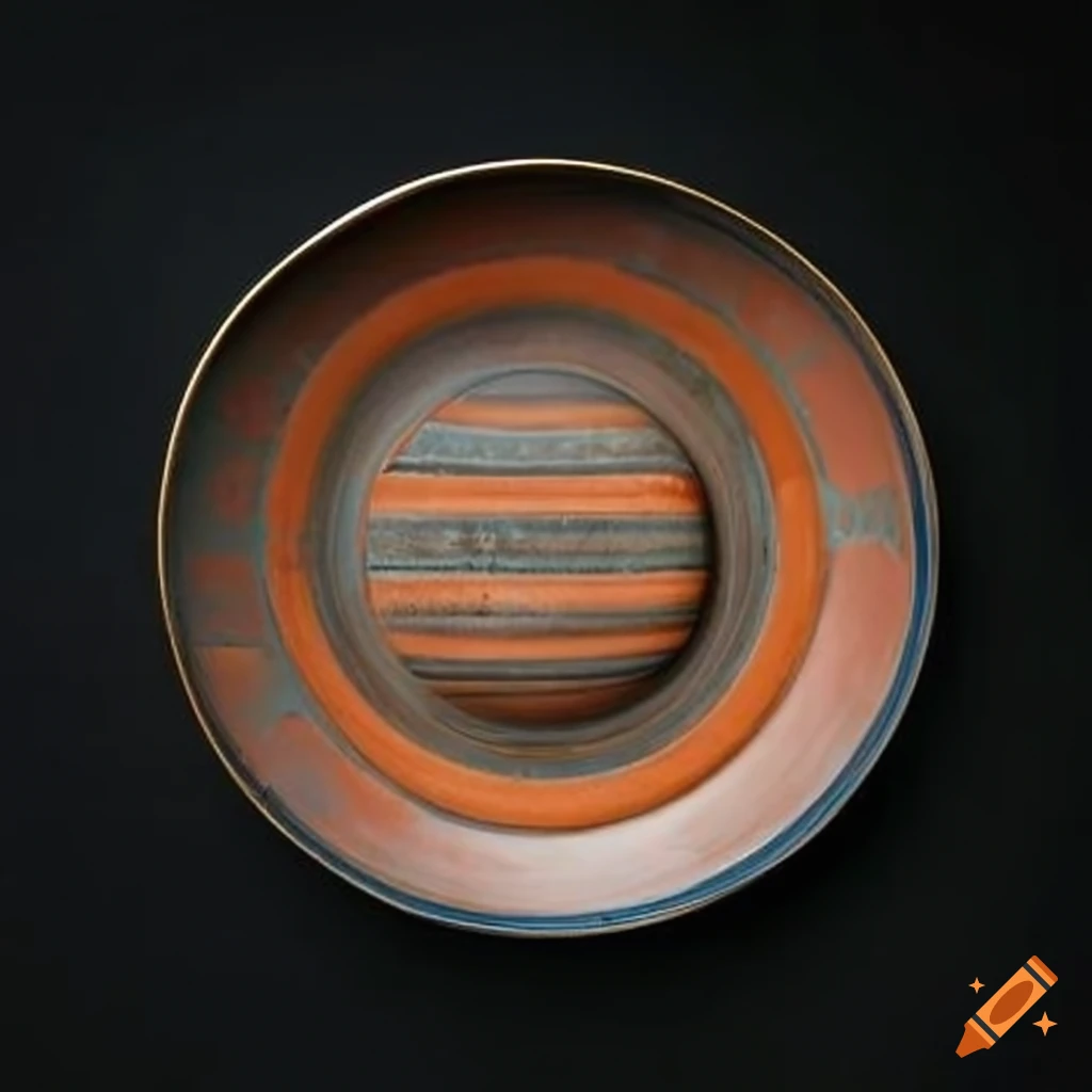 Pottery plate shaped like a formula one car