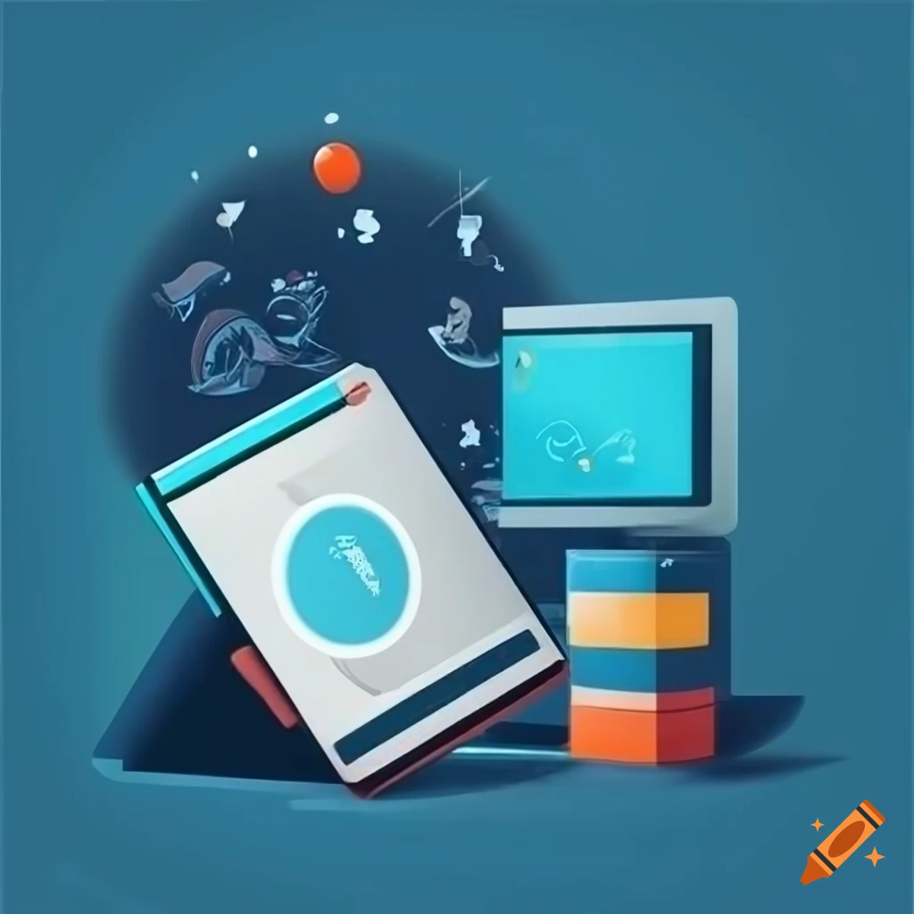 Website banner for digital products: ebooks, online courses, social media templates