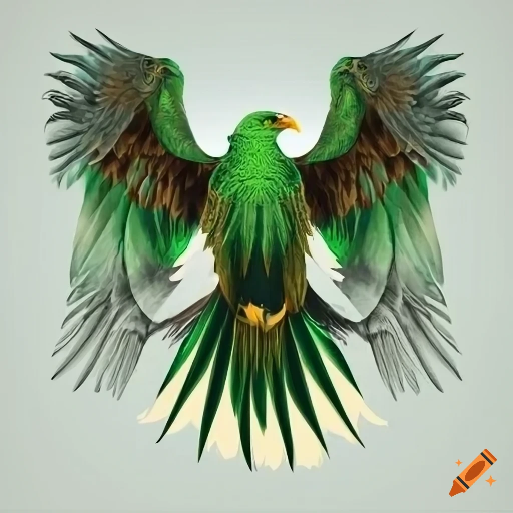 Green eagle vinyl T-shirt design