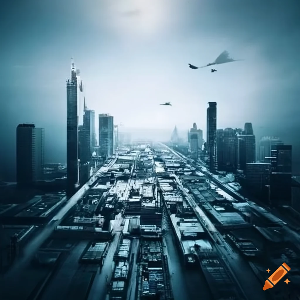 Flying city with no inhabitant in sight