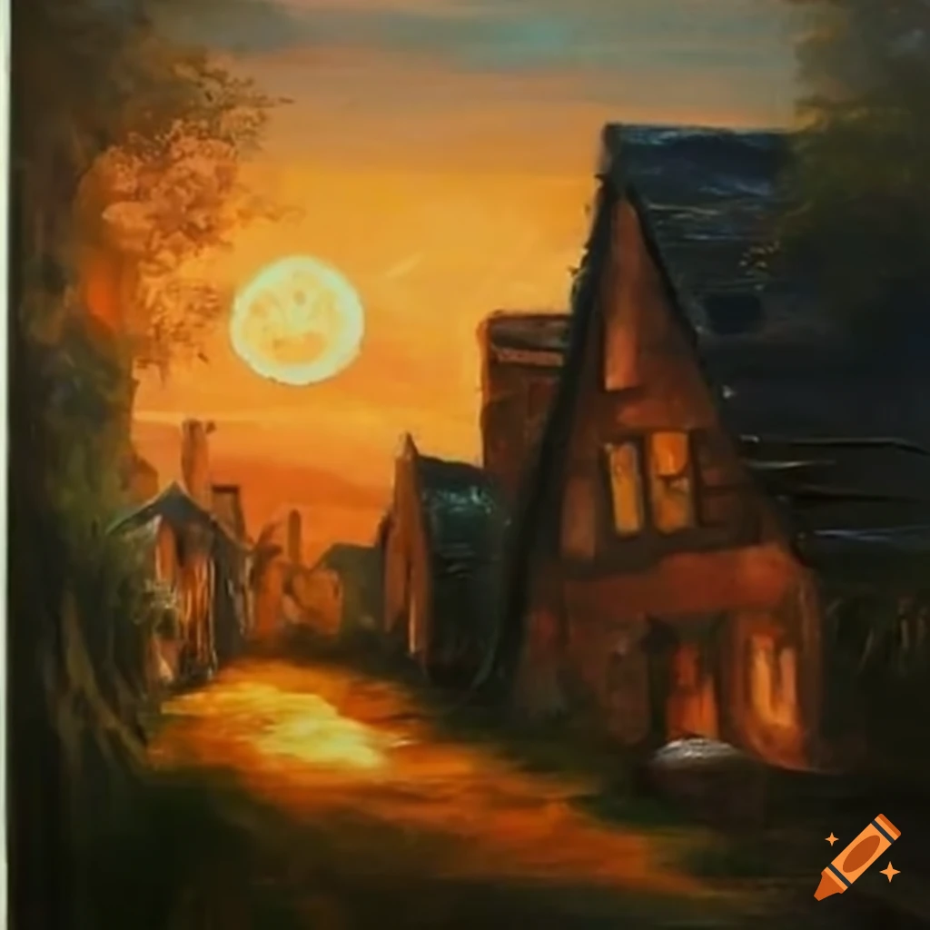 Day and night tales in a village setting