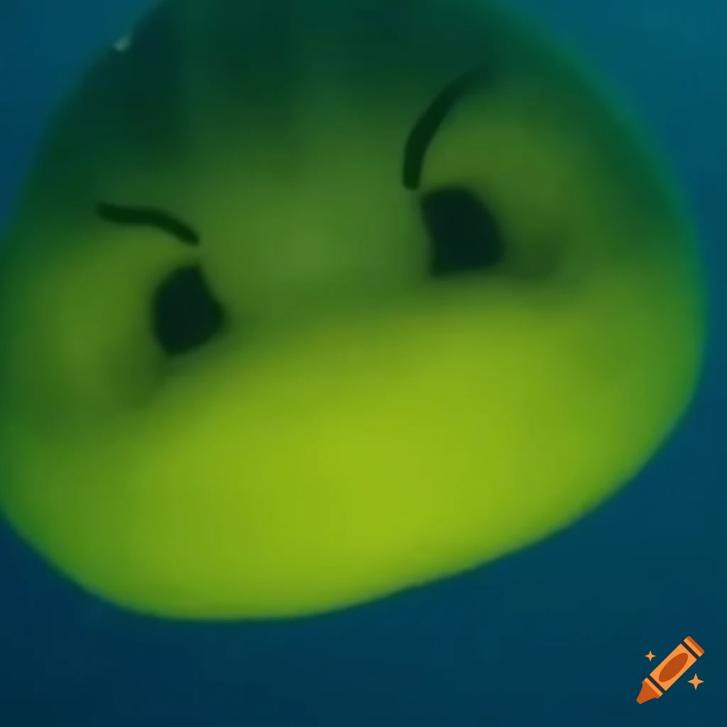 Pac-Man in marine environment from HD aquatic nature documentary