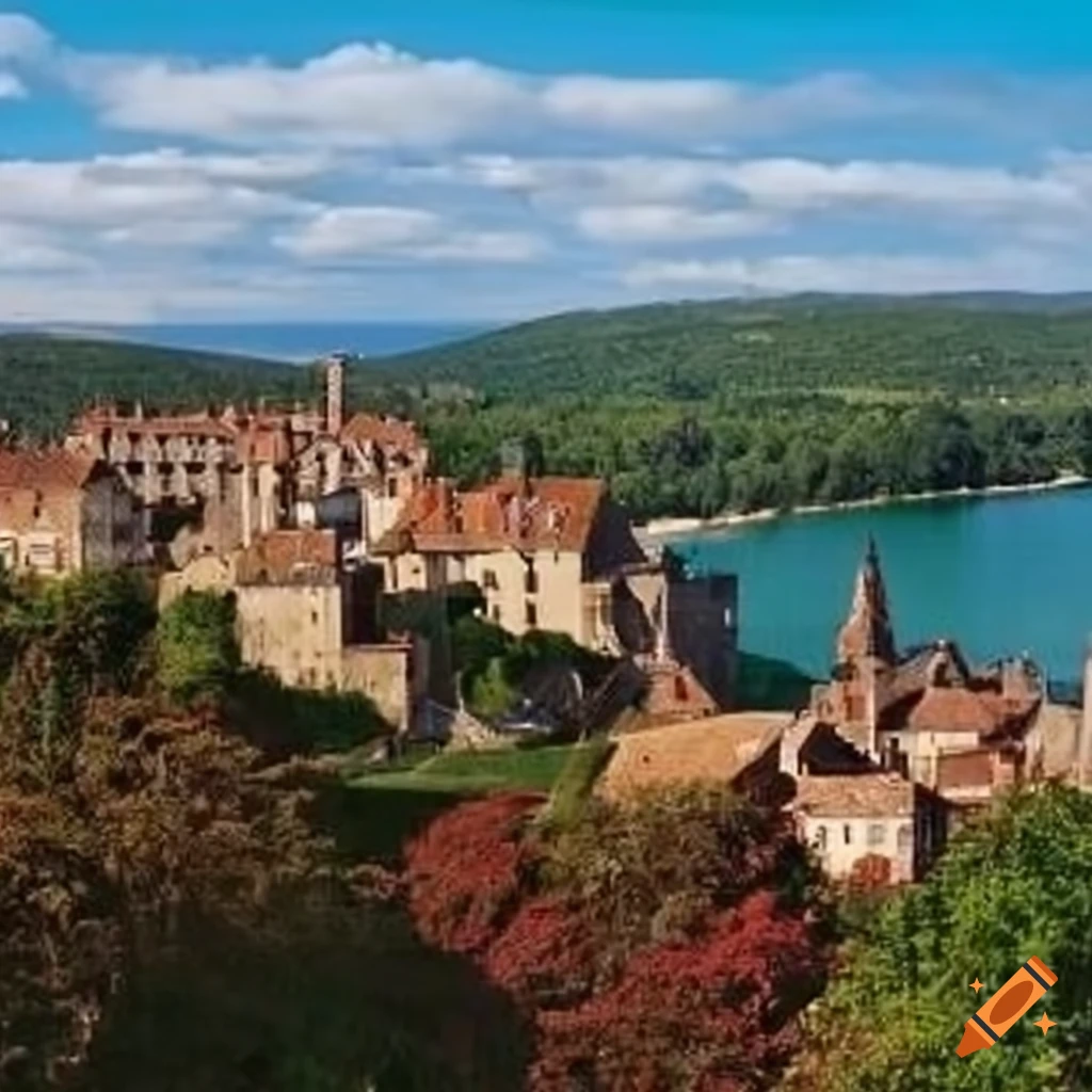 Scenic area in France