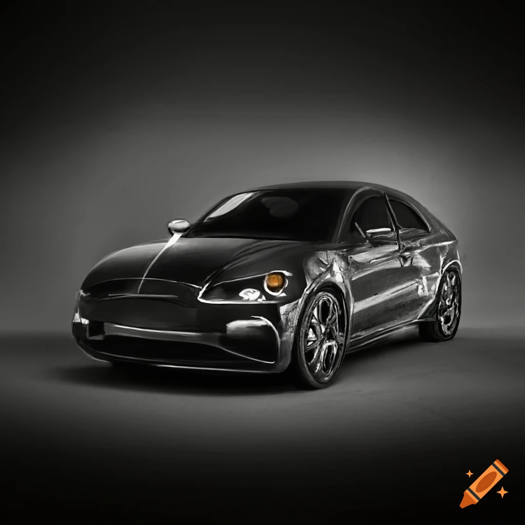 One dollar car drawing
