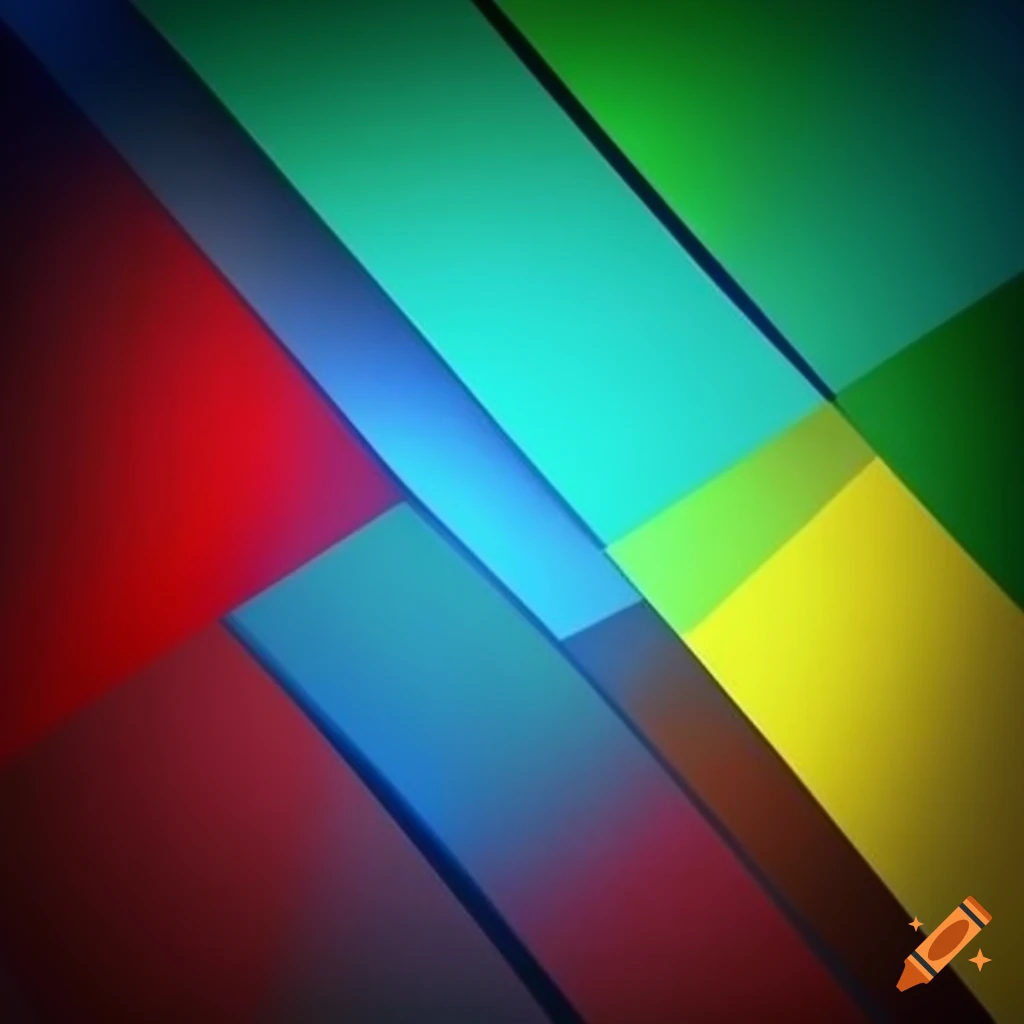 Abstract colorful squares arrangement in a square shape for profile picture