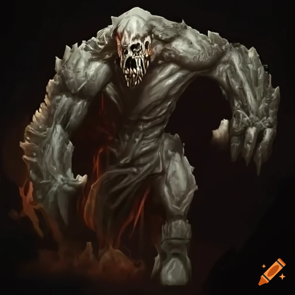 Undead earth elemental creature