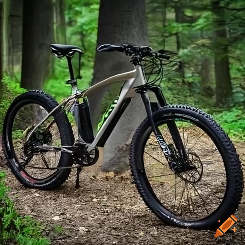 Electric mountain bike on a trail
