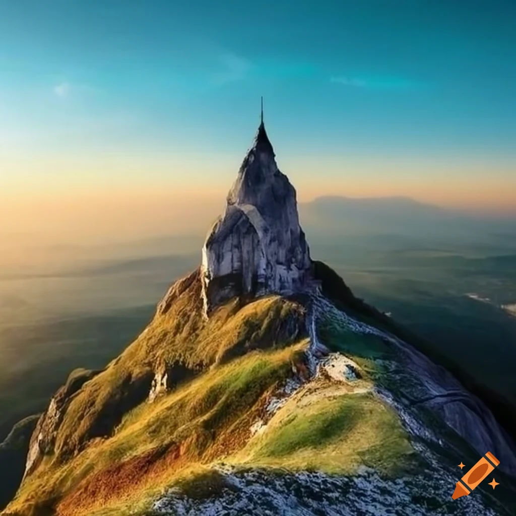 Mount Beshtau in Kislovodsk in an artistic style