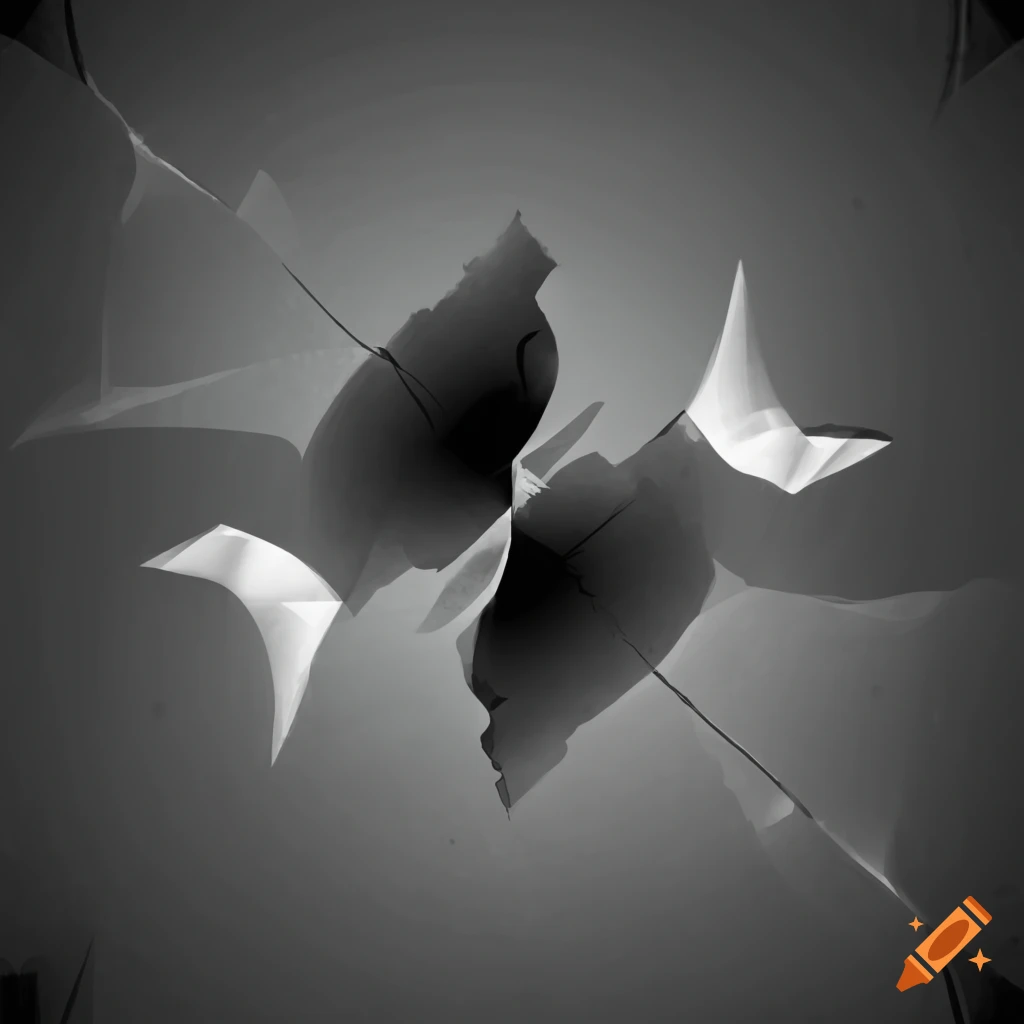 Abstract black and white sharp statistics