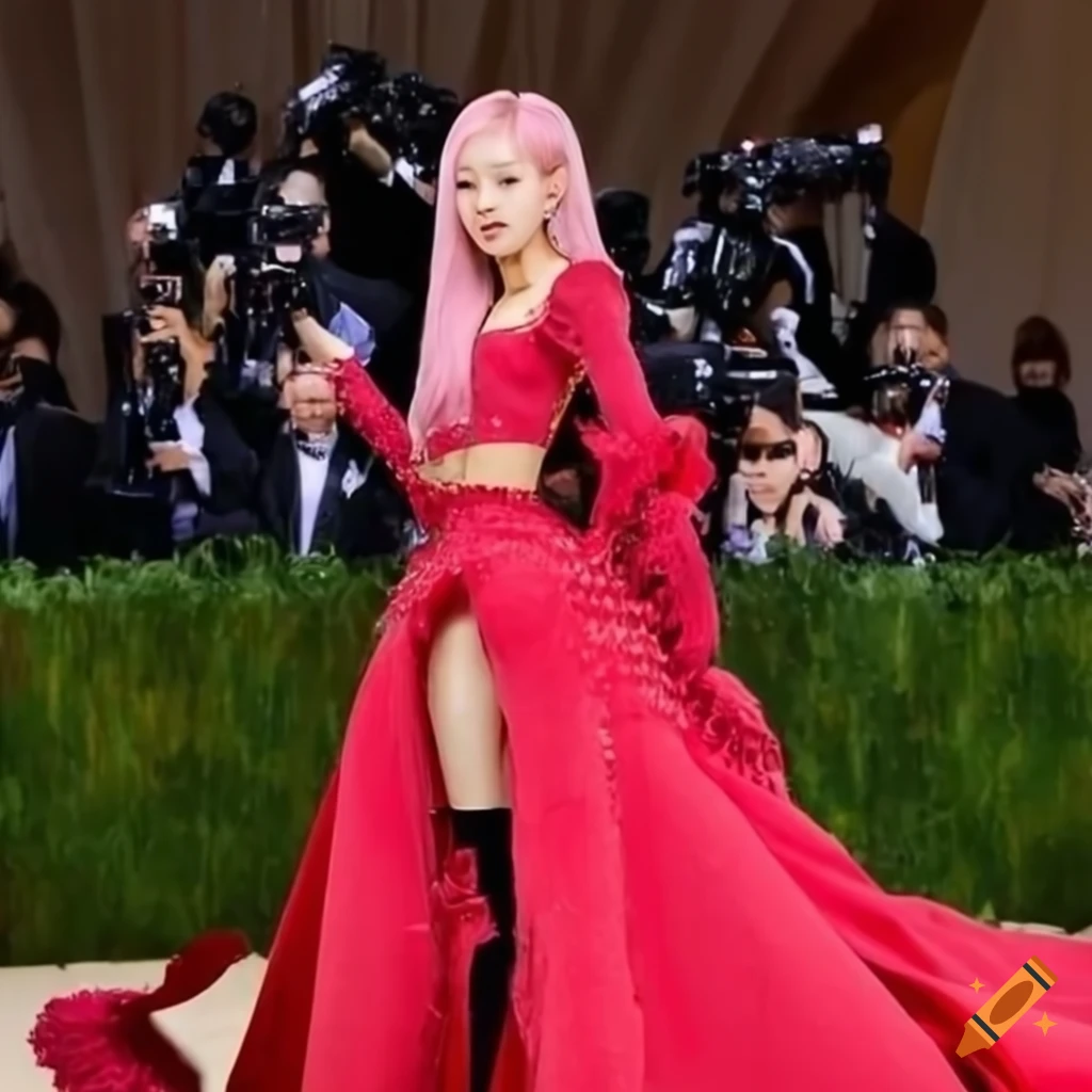 Blackpink Rosé in MET GALA outfit inspired by The Gambia
