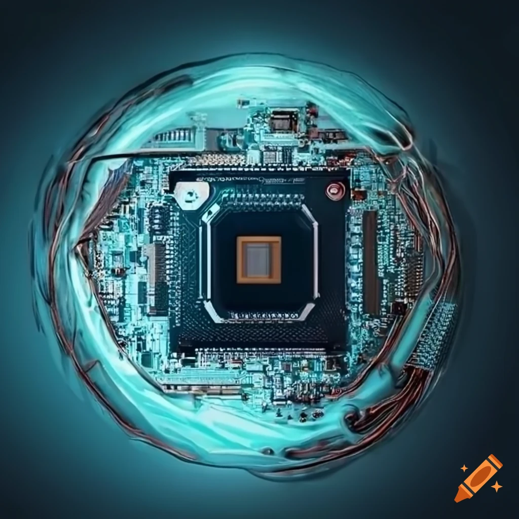 Illustrated computer components: CPU, GPU, and FPGA