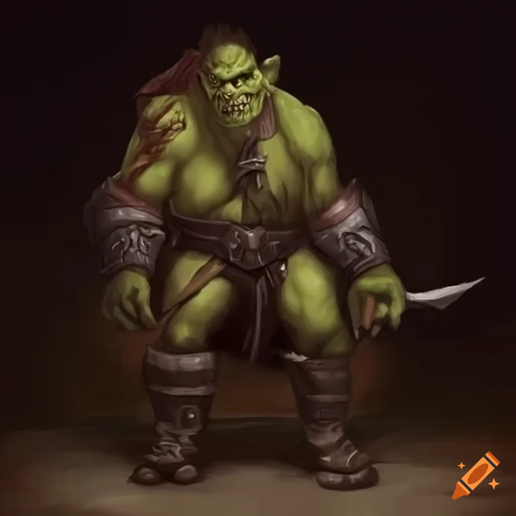 Two orc wrestlers for dnd 5e