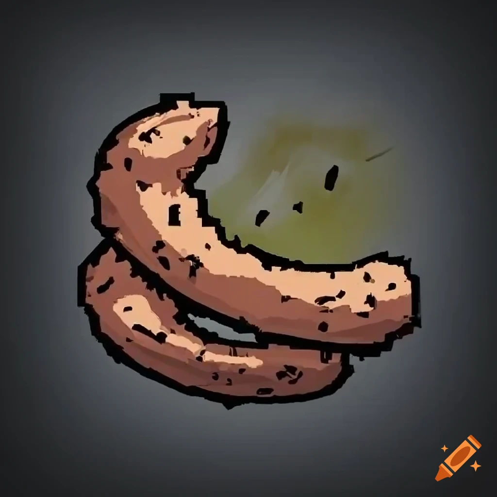 Crispy fried meat item in Darkest Dungeon art style