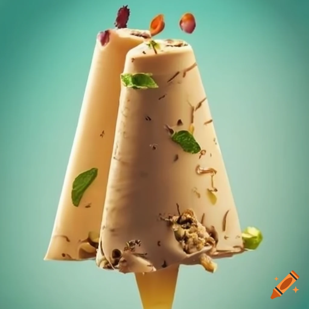 Menu card for kulfi dessert