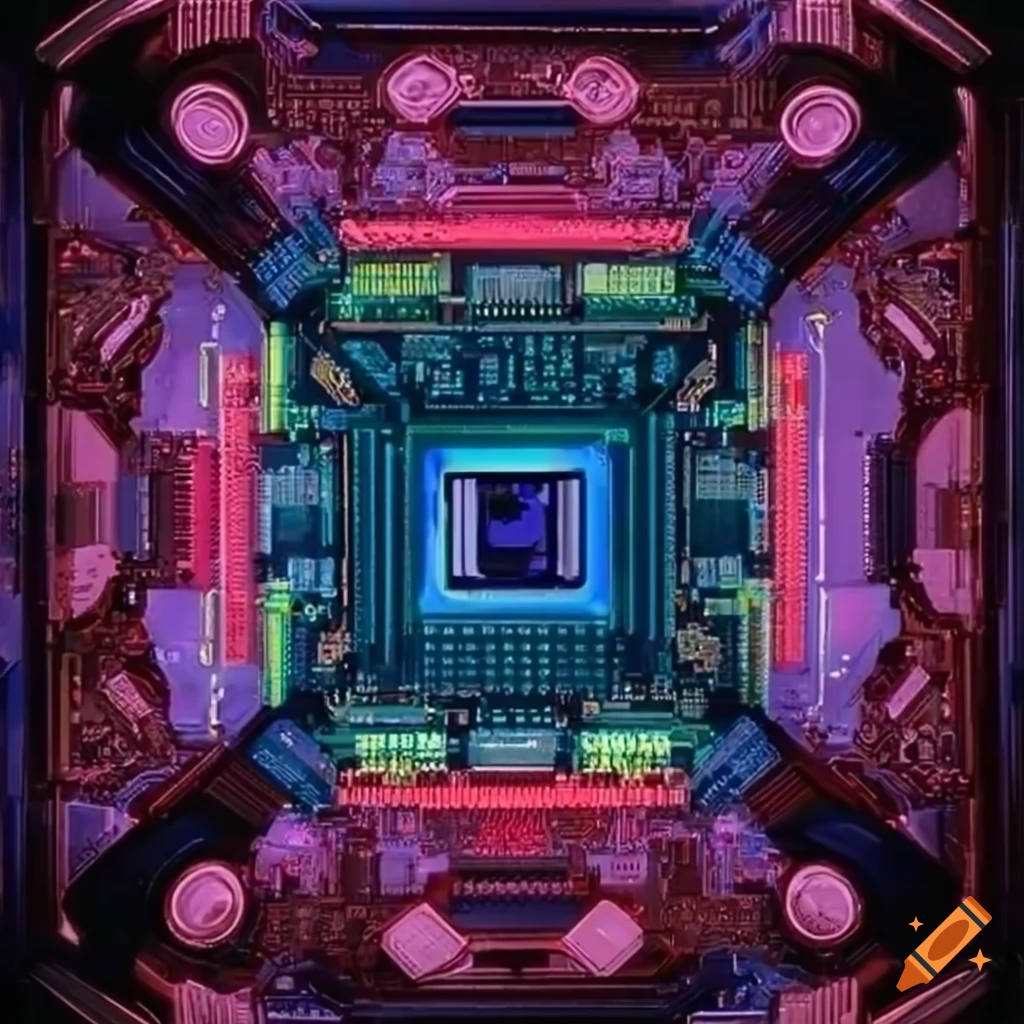 Illustrated computer components: CPU, GPU, and FPGA