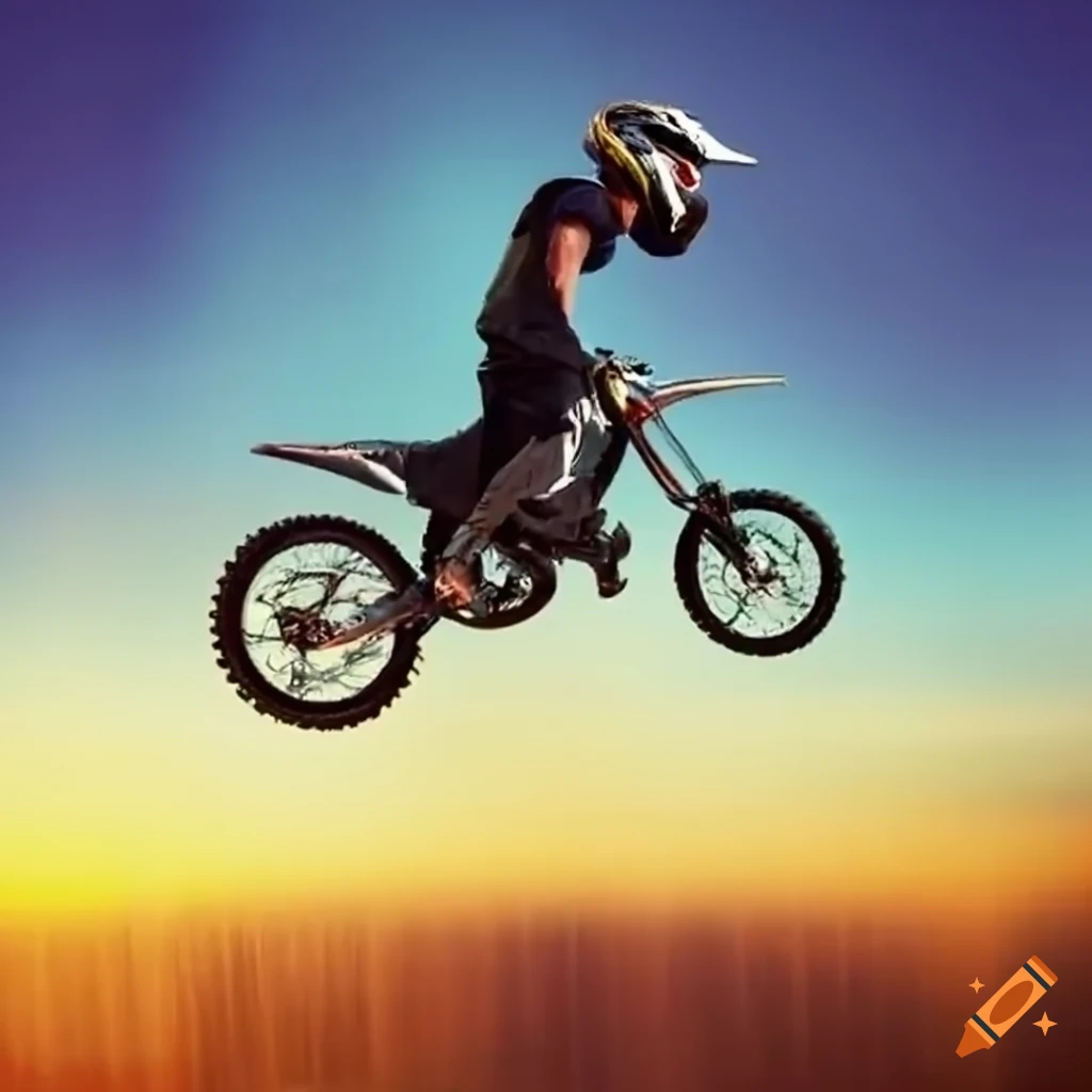 Boy jumping a dirtbike