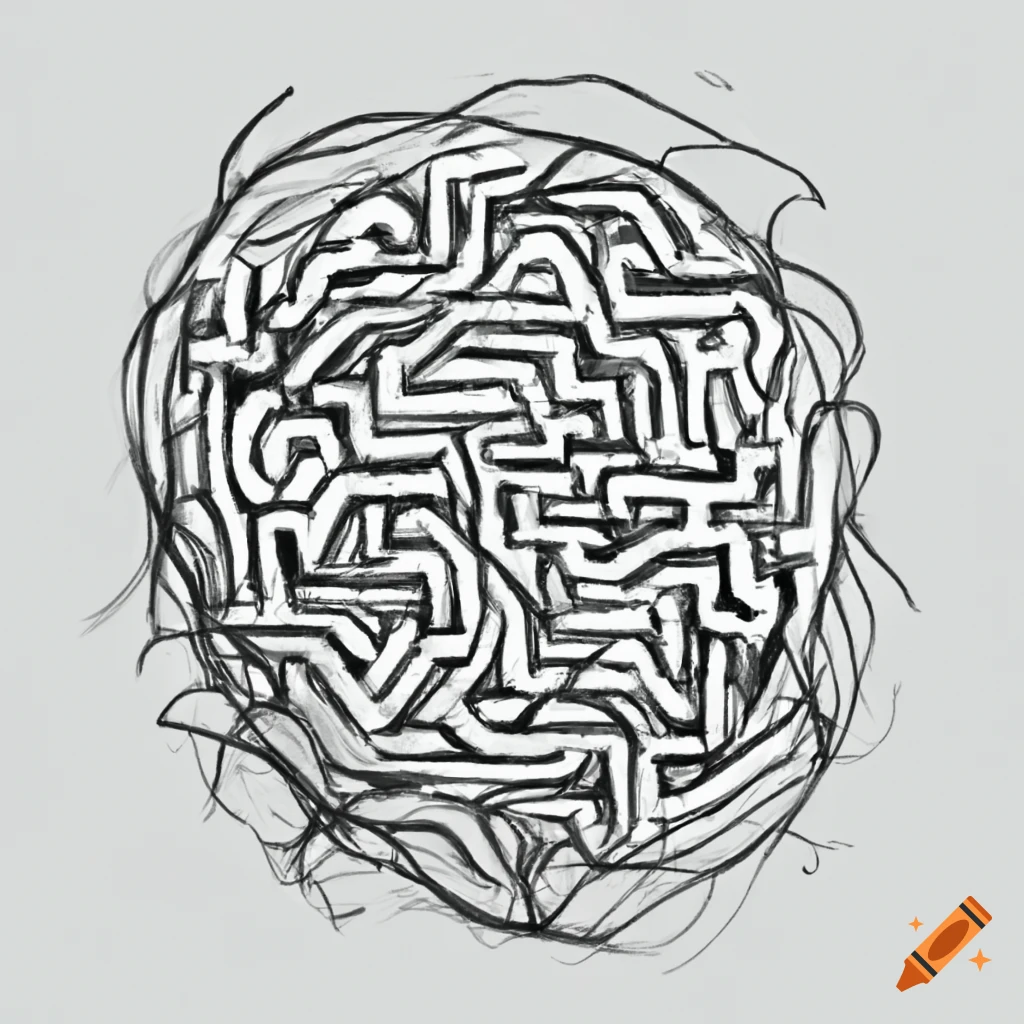 Chaotic maze structure