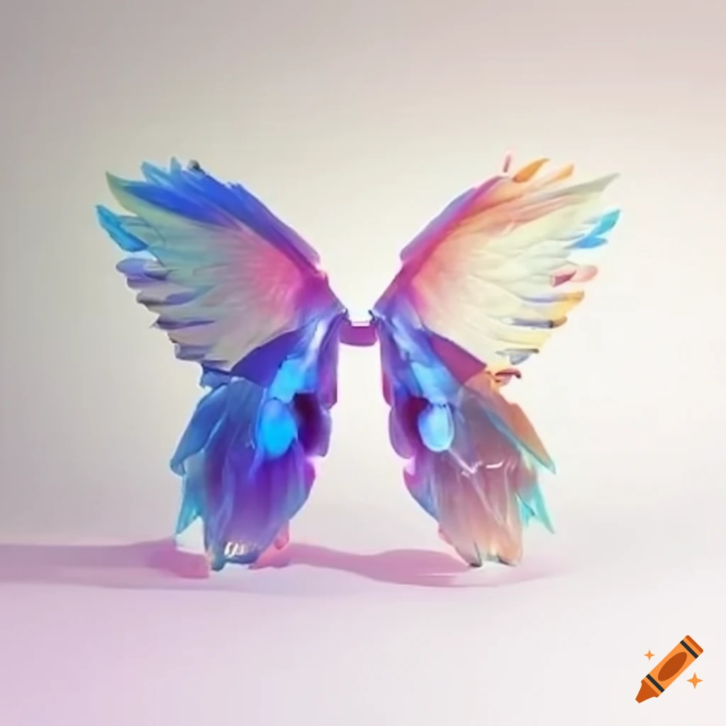 Joyful translucent game with wings