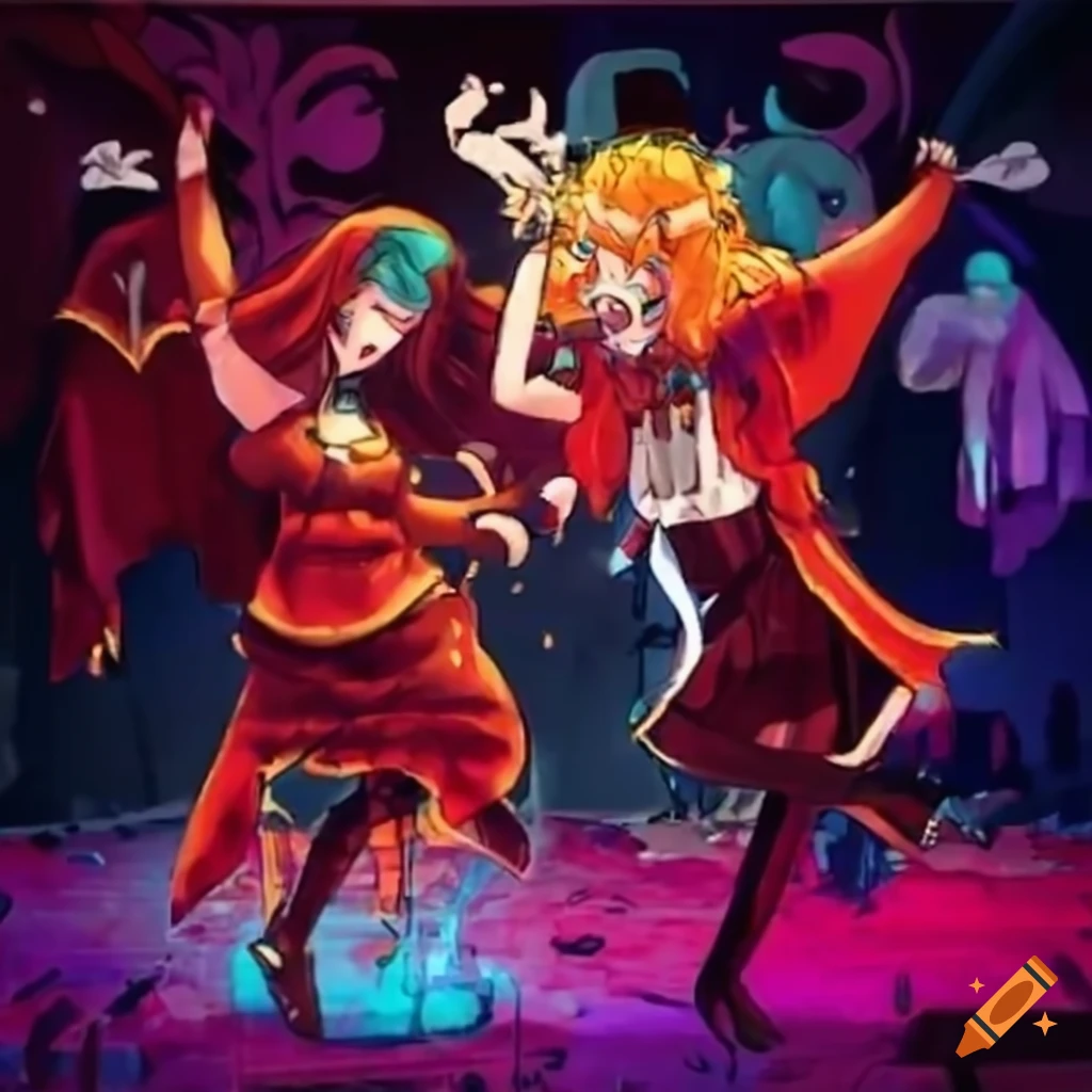 Garbage rave with dancing wizards honk & ponk