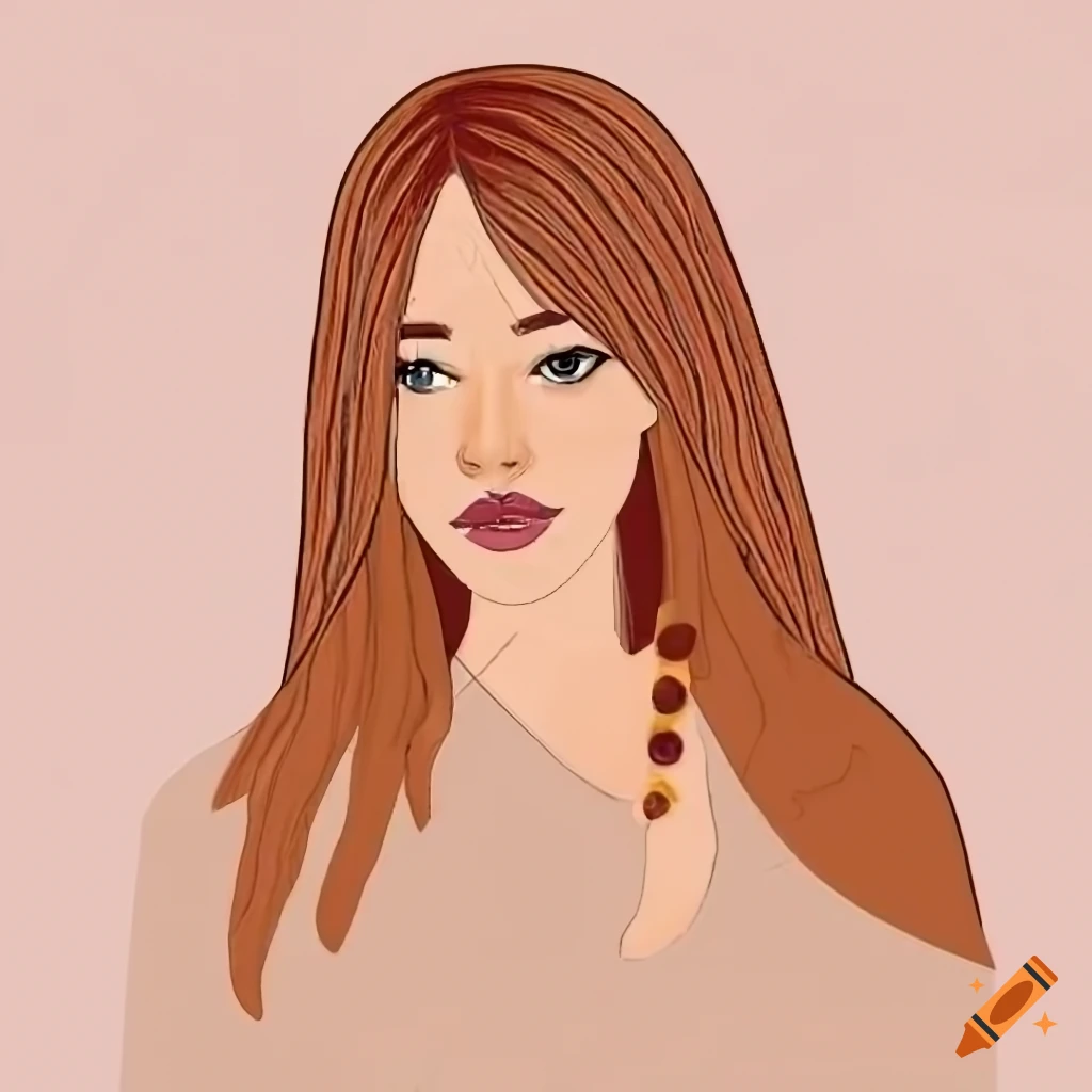 Boho glamorous woman in sims style
