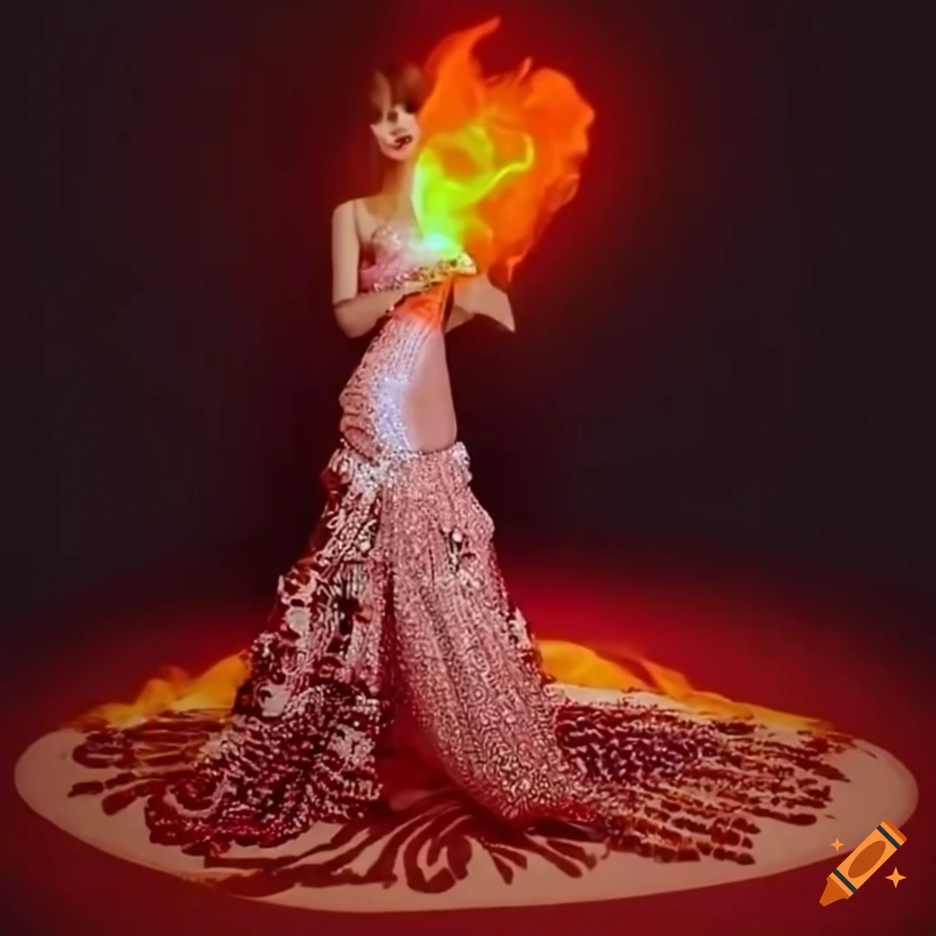 TWICE Mina in Festival of Fire inspired outfit