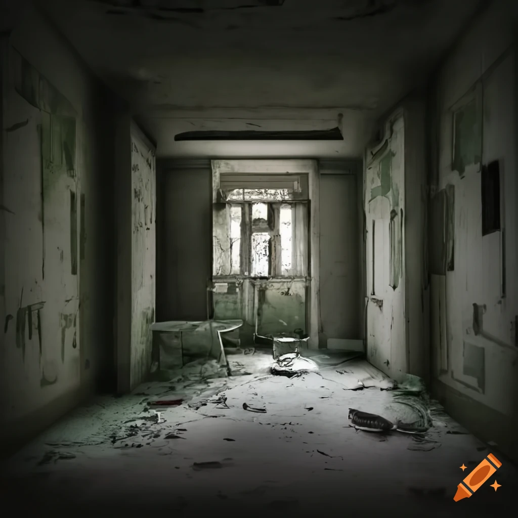 Abandoned hospital room
