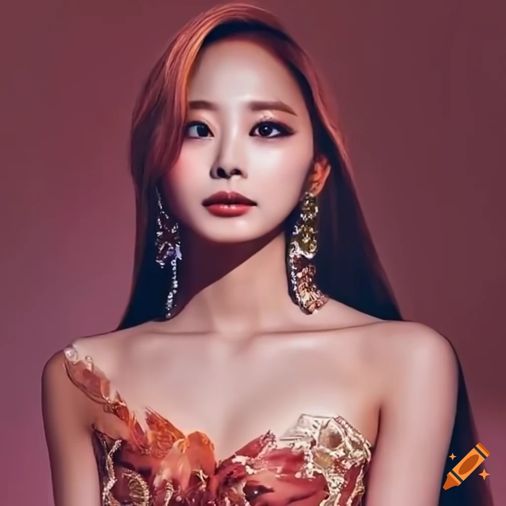 TWICE Tzuyu in Festival of Fire inspired outfit