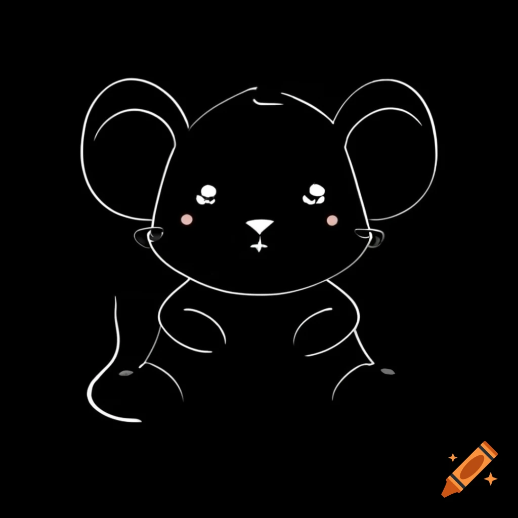 Cute white mouse