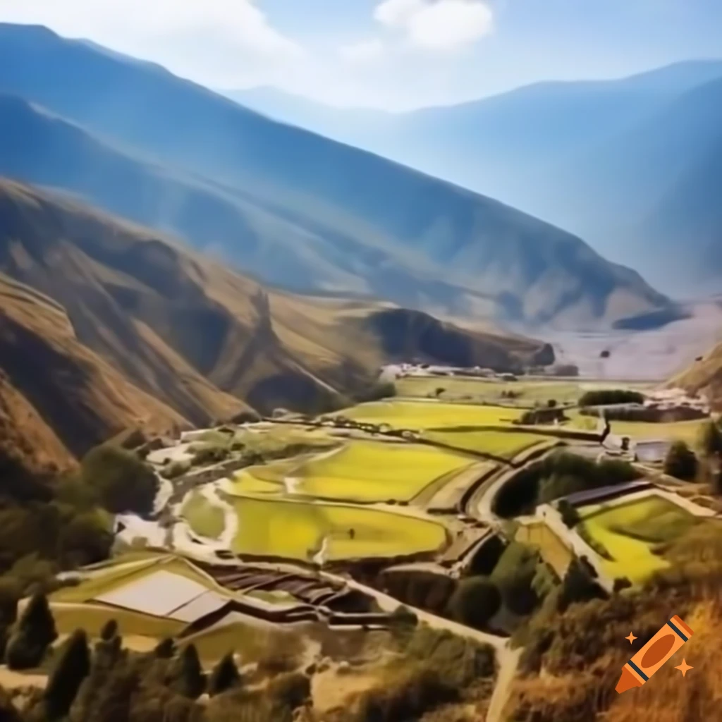 Scenic view of Thimphu valley with Dzong in center, perfect for magazine cover